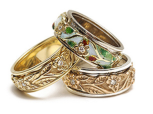 Schmuck Gold und Weissgolf