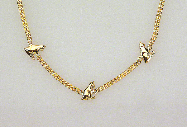 Katzenschmuck Gold