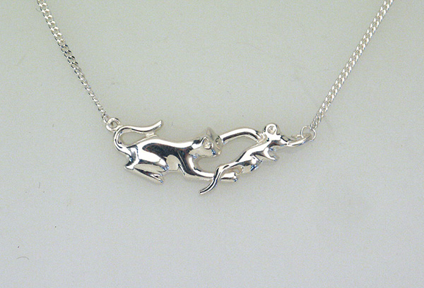 Katzenschmuck Silber